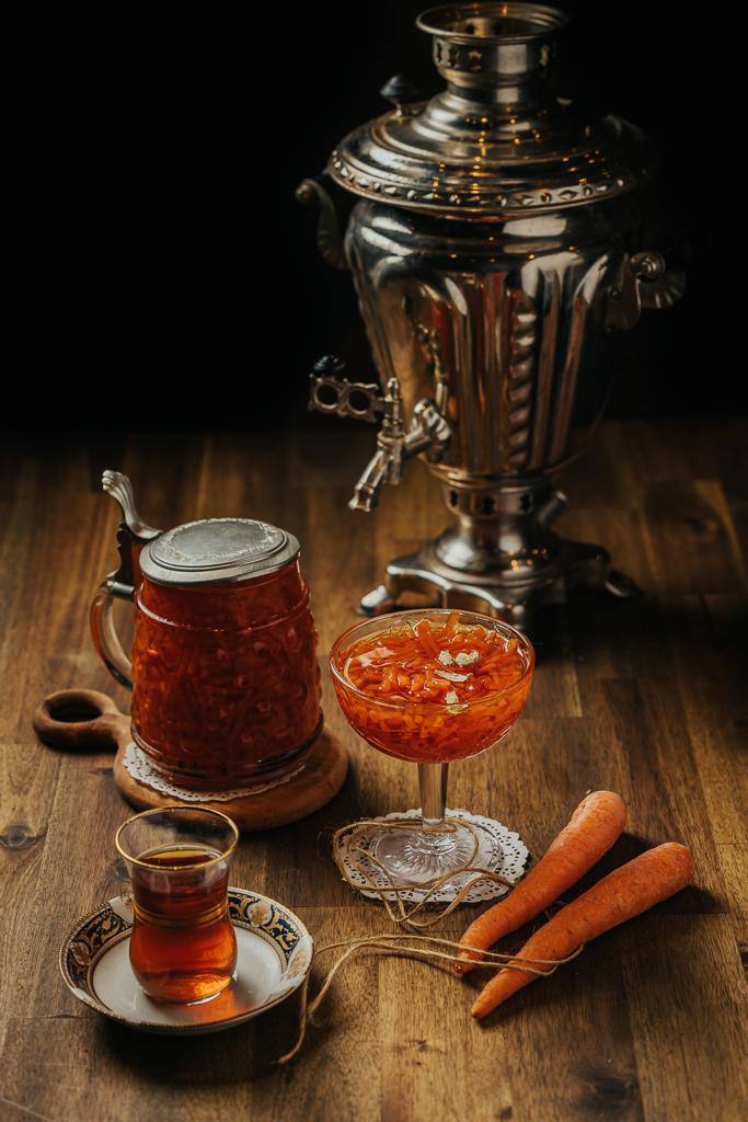 Persian tea from the samovar